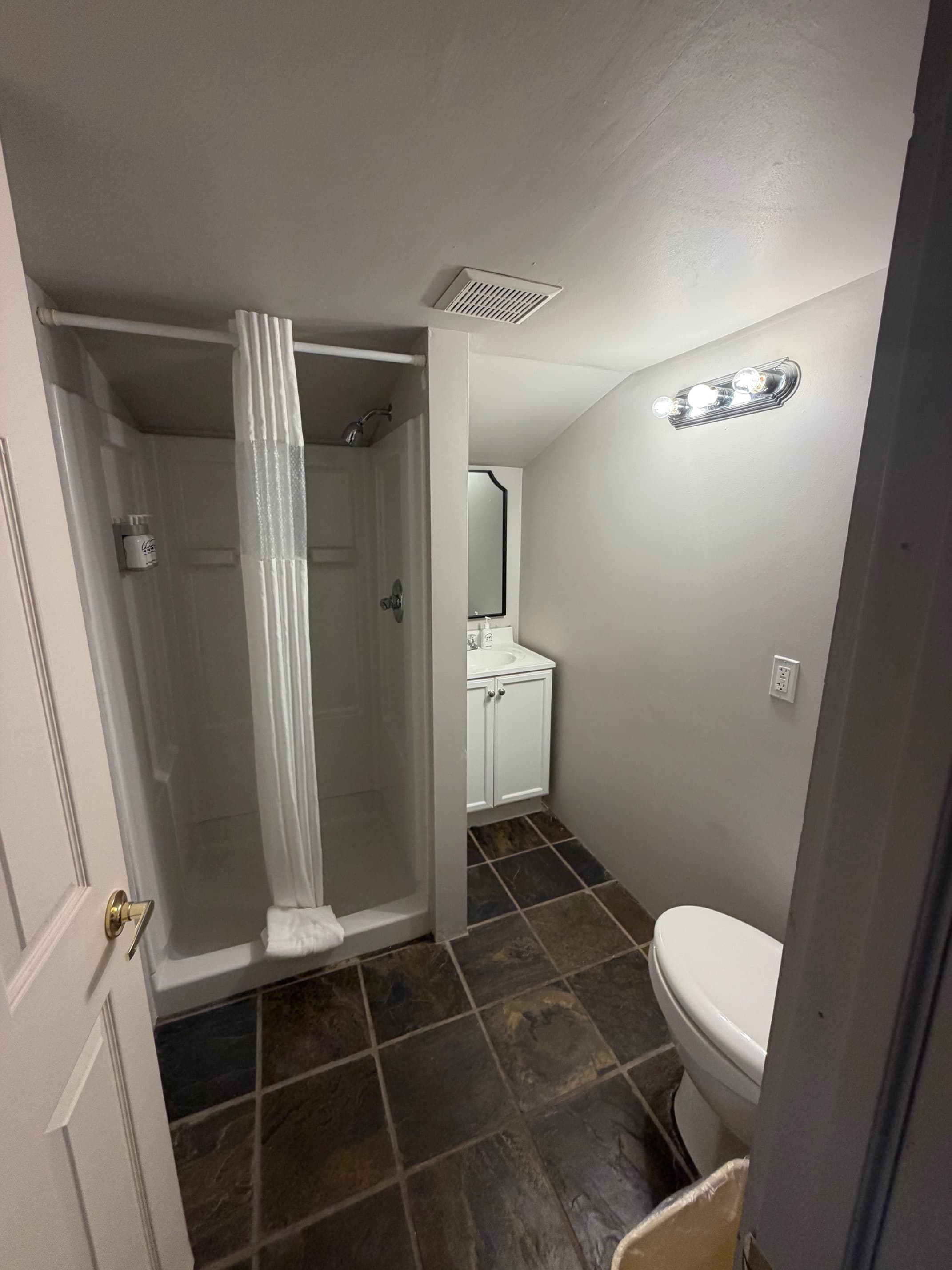 Shower only in the bathroom